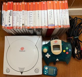 Sega Dreamcast Console Games Lot Obi VMU Controller Cables Tested JP
