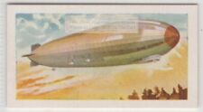 1928 German Graf Zeppelin Rigid Helium Airship Vintage Trade Ad Card