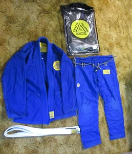 Gracie Humaita Hombre Base GI Azul A0 3 Piezas Jiu-Jitsu Con Bolsa - Imagen 1 de 14