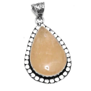 Yellow Aventurine Ethnic Handmade Pendant Jewelry 2.16" IP-9887 - Picture 1 of 1