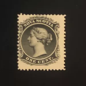 Stamps Canada Nova Scotia Sc8 1c black QV Mint of 1860-1863, see detail. - Picture 1 of 3