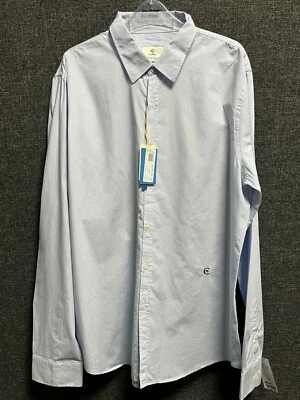 Cerruti 1881 Long Sleeve Cotton Micro Grid Slim Fit Shirt XXL TD111 XX 14 - Image 1 of 3