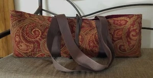Borsa da trasporto tappetino di design ~ yoga / pilates / esercizio ~ foderata ~ fatta a mano ~ 30" x 10 x 6" ~ NUOVO - Foto 1 di 2
