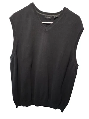 Van Heusen Mens Black Sweater Vest XXLarge B32 - Image 1 of 4