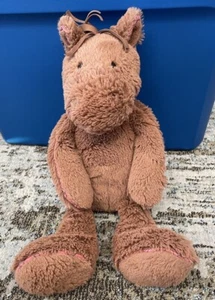 "Juguete de peluche Jellycat Piper Horse Pony marrón animal de peluche a cuadros 16""" - Imagen 1 de 5