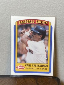 1990 Philadelphia Swell Carl Yastrzemski Boston Red Sox Baseball Greats Card #5