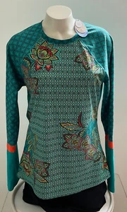 Nuevo con etiquetas prAna Lorelei Sun Top Manga Larga Libélula Flor D’amour 50+ Para mujer talla XL - Imagen 1 de 7