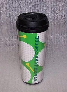 Starbucks Coffee Tumbler Cup 2009 Golf Balls Tees 16 Ounce - Picture 1 of 5