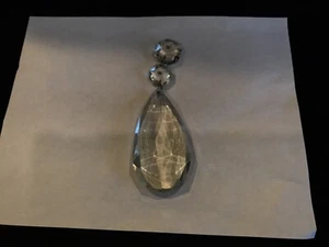 Lámpara de araña transparente XL cristal prismas lágrima colgante 4 1/8” L... 101,6 mm - Imagen 1 de 5