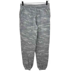 Athleta Girl Size XXL / 16 Gray Camo Joggers Sweatpants Pockets Drawstring Soft  - Picture 1 of 9