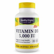 VITAMINA Healthy Origins Vitamin D-3 5000 iu 360 softgels