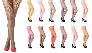 Sexy Ladies Fishnet Tights By Sentelegri - 12 Various Colours , Size S,M,L,XL - Picture 1 of 11