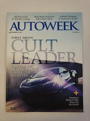 2015 November 9, Autoweek Magazine, Acura NSX, (CP424) - Image 1 of 3