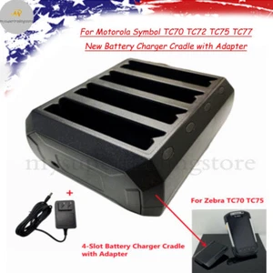 USA For Motorola Symbol TC70 TC72 TC75 TC77 Battery Charger Cradle with Adapter - Picture 1 of 5