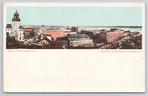 Aerial View of Jacksonville Florida Businesses UDB Unposted Postcard - Picture 1 of 2