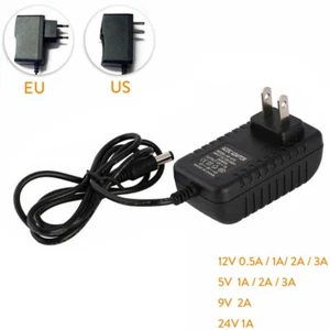 DC5V 12V 9V 24V 1A 2A 3A 0.5A Power Supply Adapter US EU Plug LED Strip light GL - Picture 1 of 20