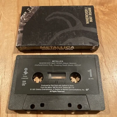 Metallica - Wherever I May Roam CASSETTE TAPE 1st US issue slayer megadeth saxon - Image 1 of 3