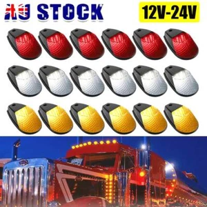 LED Truck Trailer Cab Marker Warn Lights Top Roof Clearance Lamp White Red Amber - Picture 1 of 32
