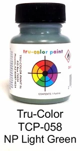 Botella de pintura Tru-Color TCP-058 NP Northern Pacific verde claro 1 oz - Imagen 1 de 3