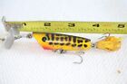 Vintage Fred Arbogast Plastic Sputterbug Fishing Lure Yellow with Black Spots