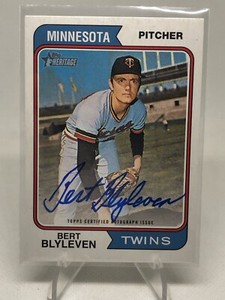 2023 Topps Heritage Bert Blyleven Real One Auto Autograph Mint Twins HOF SP