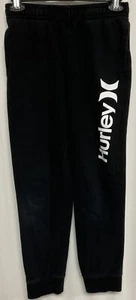 Hurley Vintage Youth Black Fleece Joggers Sweatpants Size Large 14/16. 0299 - Picture 1 of 4