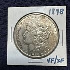 1898 P Morgan Silver Dollar Vf Xf State Nice Coin
