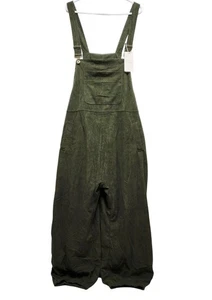Green Corduroy Overalls Womens Size 2XL With Pockets & Adjustable Straps - Picture 1 of 6