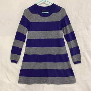 Banana Republic Sweater Dress Womens Sz M Broad Striped Luxury Cashmere Blend - Picture 1 of 9
