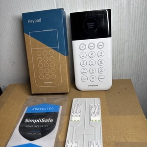 SimpliSafe Home Security System Keypad Remote White Model SSKP3 Tested Works - Picture 1 of 3