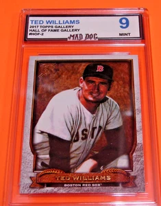 TED WILLIAMS****2017 GALERÍA TOPPS**SALÓN DE LA FAMA--COMO NUEVO 9--RED SOX****Mad Dog - Imagen 1 de 1