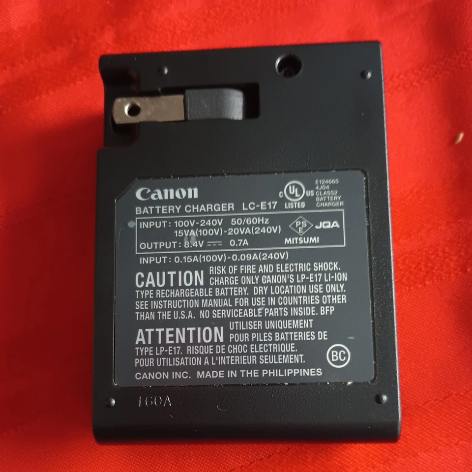 Cargador Original LC-E17 Para Batería LP-E17 Canon-250D 760D 77D M3 M6 mark2 X8i M5 Foto 1 de 3