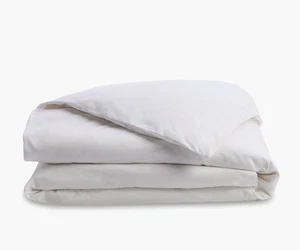 Brand New DWR Percale Duvet Cover - King / Cali King, White - Luxury Designer - Picture 1 of 6