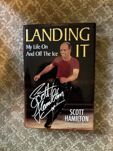 Landing It My Life On And Off The Ice by Scott Hamilton HCDJ1st signed  1999 - Picture 1 of 6