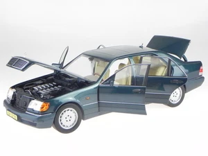 Mercedes W140 S600 S-Klasse 1997 grün met Modellauto 183593 Norev 1:18 - Bild 1 von 7