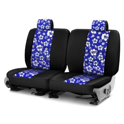For Subaru BRZ 13-20 Seat Cover CR-Grade Neoprene 2nd Row Black & Hawaiian Blue Foto 1 de 4