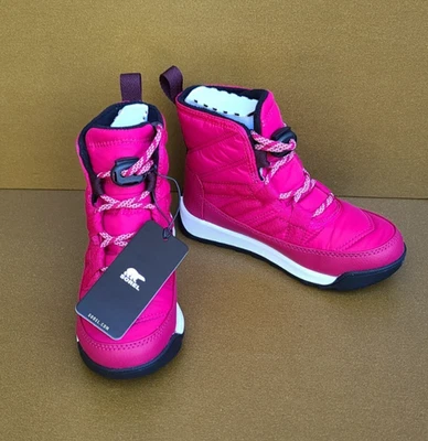 ¡Nuevo sin caja! Bota corta aislante impermeable SOREL Hot-Pink Whitney II para niños pequeños talla 11 Foto 1 de 4