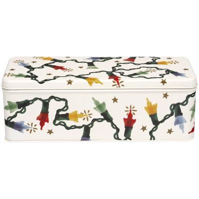 Emma Bridgewater Storage Tin Fairy Lights Christmas Theme - Image 1 of 3