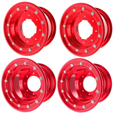 Llantas Honda TRX 450 10x5 delanteras 9x8 traseras Honda TRX 450r Beadlocks ROJO Foto 1 de 3