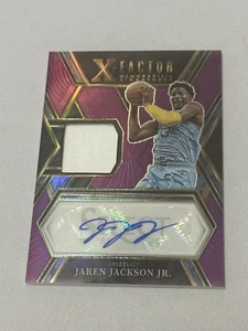 2022-23 Panini Select X-Factor GU Jersey Purple Jaren Jackson Jr. Auto /99 - Picture 1 of 6