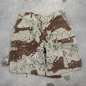 Pantalones Cortos Carga Vintage Chocolate Chip Camuflados Para Hombres Medianos Hechos en EE. UU. Desierto Militar - Imagen 1 de 6