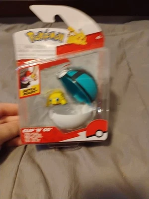 Pokemon Clip 'N' Go Pokeball Joltik & Net Ball 1.5" Figura de Batalla Jazwares NUEVO Foto 1 de 2