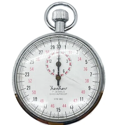 Hanhart Premier 7 joyas segunda dividida 1/10 seg. Reloj cronógrafo a prueba de golpes Foto 1 de 4