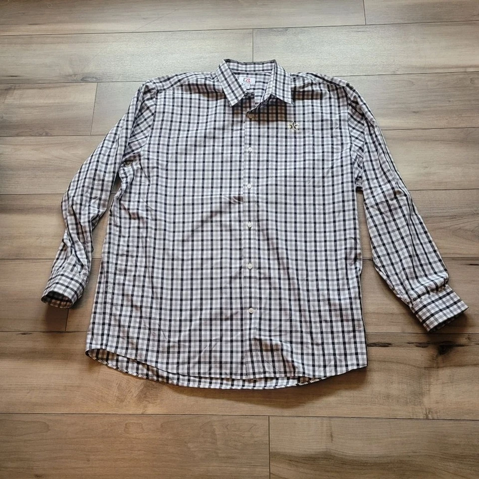 Camisa de vestir universitaria Cutter & Buck Vanderbilt para hombre Foto 1 de 4