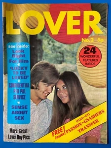 Lover Magazine No.2 1971 Cover Lucky To Be Loved, Pen Pal Service Very Rare 530F - Imagen 1 de 2