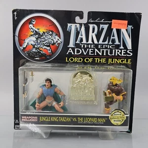 Tarzan the Epic Adventures Lord of the Jungle King Leopard Man Trendmasters 1995 - Picture 1 of 7