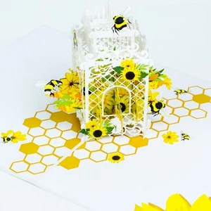 Decorative Cage Pop Up Cards - Picture 1 of 9
