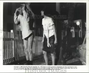 1980 Stampa Foto Attori sul marciapiede nella scena del film "I Cavalieri di Hollywood" - Foto 1 di 2