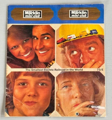 Catálogo Marklin Mini Club 1973 de colección anuncio de tren eléctrico más pequeño Foto 1 de 4