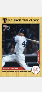 Topps Now Back The Watch Card 2020 Reggie Jackson de Nueva York Yankees #202 - Imagen 1 de 2